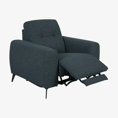 Habitat Habitat Ghost Fabric Power Recliner Chair - Charcoal