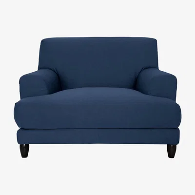 Habitat Habitat Askem Fabric Cuddle Chair - Blue