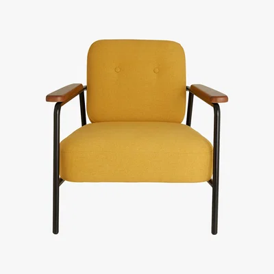 Habitat Habitat Cooper Yellow Fabric Armchair