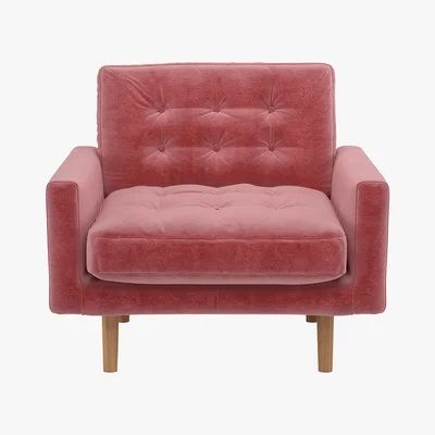 Habitat Fenner Dusty Rose Armchair, Dusty Rose