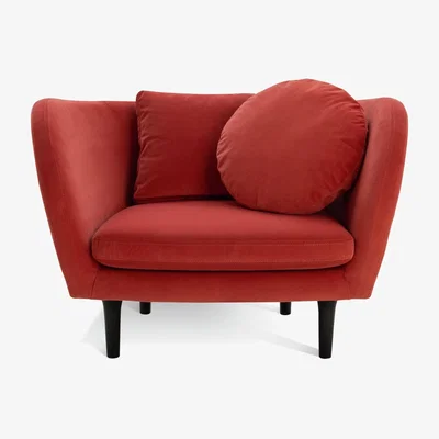Habitat Habitat Arya Velvet Armchair - Orange