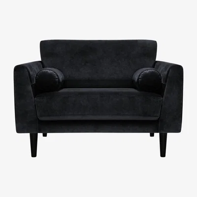 Habitat Habitat Jacob Fabric Cuddle Chair - Black