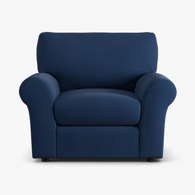 Habitat Habitat Molton Fabric Armchair - Navy - Black Leg