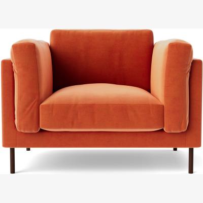 Habitat Swoon Munich Velvet Armchair - Burnt Orange
