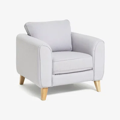 Habitat Habitat Cooper Fabric Armchair - Light Grey