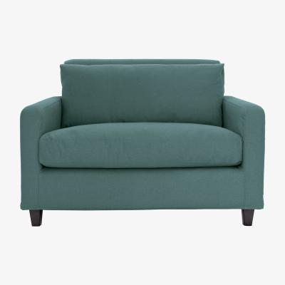 Habitat Habitat Chester Fabric Cuddle Chair - Teal