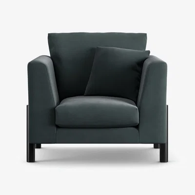 Habitat Habitat Aston Fabric Armchair - Charcoal - Black Leg