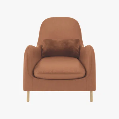 Habitat Smithfield Tan Luxury Leather Armchair, Tan