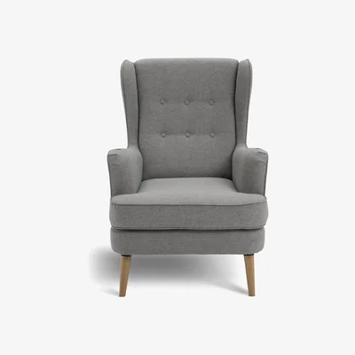 Habitat Habitat Callie Self Assembly Fabric Wingback Chair - Grey