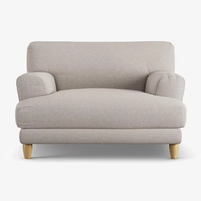 Habitat Habitat Askem Fabric Cuddle Chair - Stone - Ash Leg