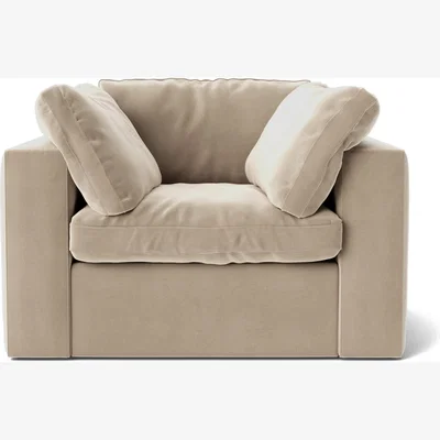 Habitat Swoon Seattle Velvet Armchair - Taupe