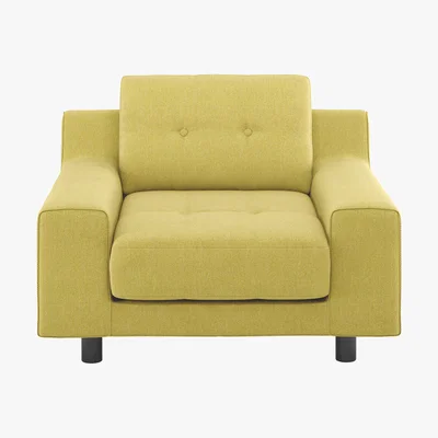 Habitat Hendricks Saffron Yellow FaBric Armchair, Saffron Yellow