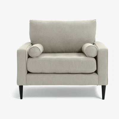 Habitat Habitat Hudson Fabric Cuddle Chair - Natural