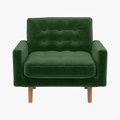 Habitat Fenner Moss Green Armchair, Moss Green