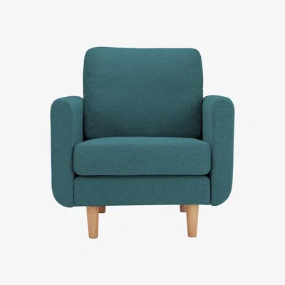 Habitat Habitat Remi Fabric Armchair in a Box -Teal