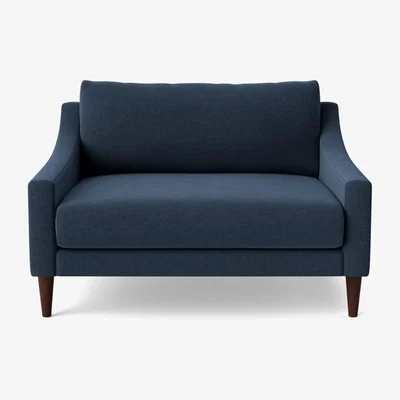 Habitat Swoon Turin Fabric Cuddle Chair- Indigo Blue
