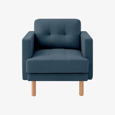 Habitat Habitat Newell Fabric Armchair - Navy