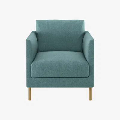 Habitat Habitat Hyde Teal Blue Fabric Armchair