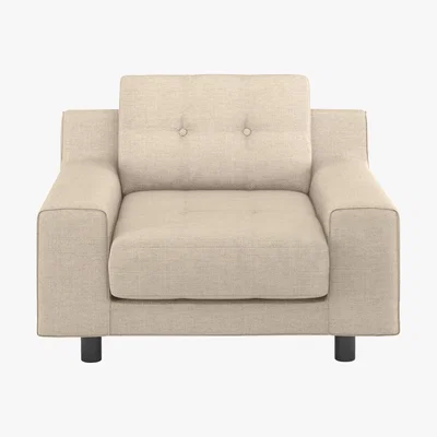 Habitat Hendricks Natural Italian Woven FaBric Armchair, Natural