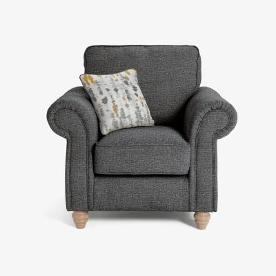 Habitat Habitat Wilfred Fabric Chair - Charcoal