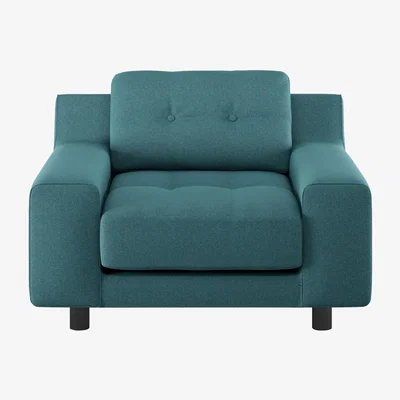 Habitat Habitat Hendricks Teal Fabric Armchair