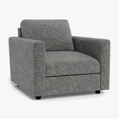 Heal's Heal's Nimbus II Armchair Melton Wool Shale Black