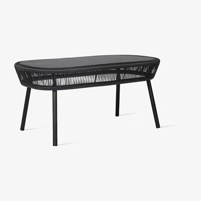 Heal's Vincent Sheppard Loop Outdoor Coffee Table Black Rope