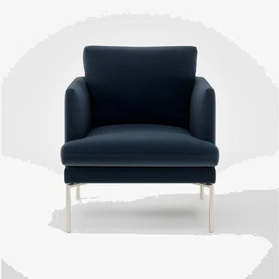 Heal's Heal's Matera Armchair Nobilis Velvet Night 25 Stainless Steel Foot