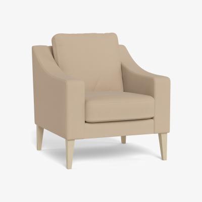 Heal's Heal's Richmond Armchair Capelo Linen-Cotton Bamboo Black Beech Feet