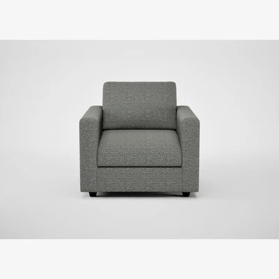 Heal's Heal's Nimbus II Armchair Boucle Tweed Lapis Black Feet