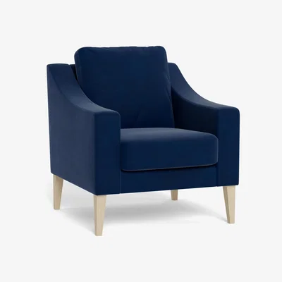 Heal's Heal's Richmond Armchair Velvet Midnight Black