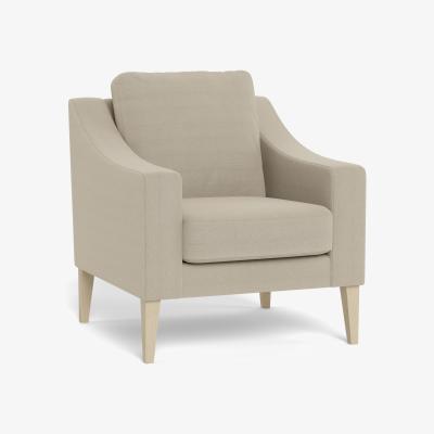 Heal's Heal's Richmond Armchair Linen Hessian Natural Feet - Heal's UK Furniture