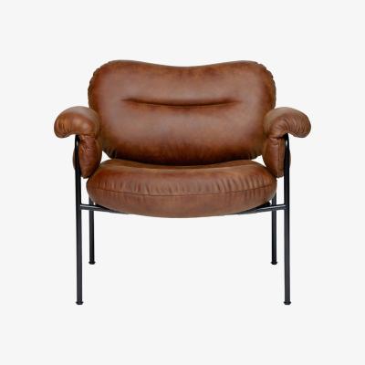 Heal's Fogia Bollo Armchair Vintage Cognac Leather - Heal's UK Furniture