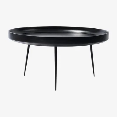 Heal's Mater Bowl Table Extra Large Black Stained Mango wood