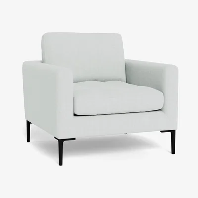 Heal's Heal's Eton Armchair Broad Weave Tin Brass Feet