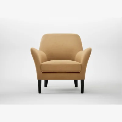 Heal's Heal's Wallis Armchair Wool Velvet Camel Black Feet