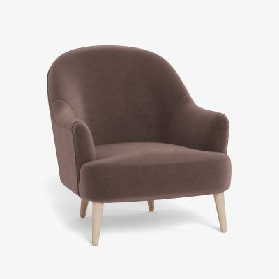Heal's Heal's Elgin Chair Velvet Mink Black Feet - Heal's UK Furniture