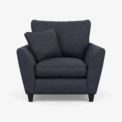 Heal's Heal's Torino Armchair Capelo LinenCotton Sea Shanty Black - Heal's UK Furniture
