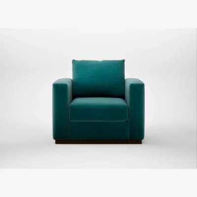 Heal's Heal's Trento Armchair Smart Luxe Velvet Ocean Green