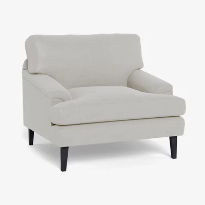 Heal's Heal's Stanton Armchair Capelo Linen-Cotton Sea Salt Walnut Stained Feet