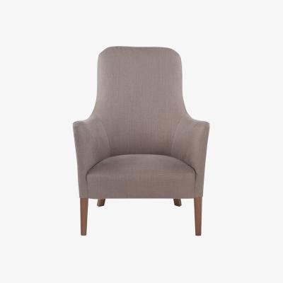 Heal's Heal's Pendel Armchair Capelo LinenCotton Inkspot Walnut - Heal's UK Furniture