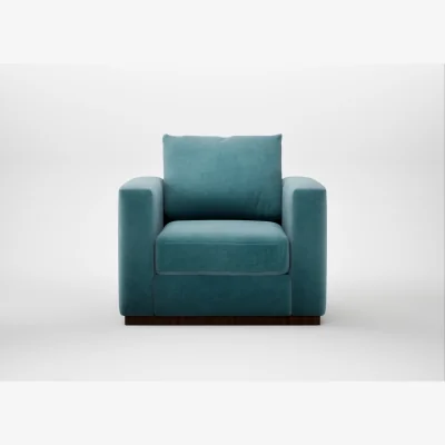 Heal's Heal's Trento Armchair Smart Luxe Velvet Airforce Blue