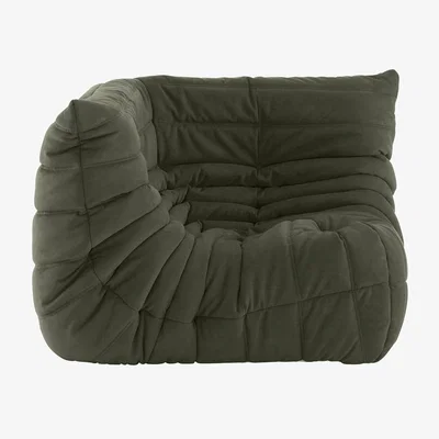 Heal's Ligne Roset Togo Corner Seat Alcantara Kiwi