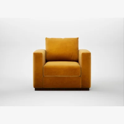 Heal's Heal's Trento Armchair Smart Luxe Velvet Cognac