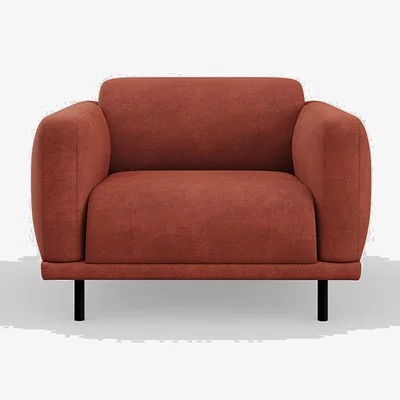 Heal's Heal's Harri Armchair Smart Luxe Velvet Tawny