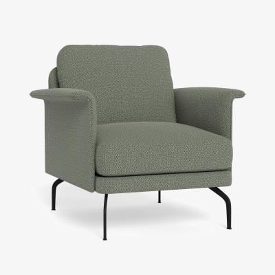 Heal's Heal's Iver Armchair Boucle Tweed Lapis Black Feet