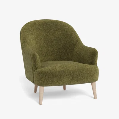 Heal's Heal's Elgin Chair Boucle Velvet Wilder Stained Feet