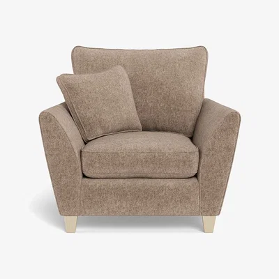 Heal's Heal's Torino Armchair Boucle Velvet Rocky Natural Feet