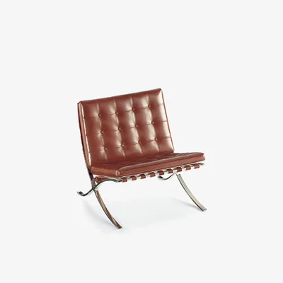 Heal's Vitra Miniature Chair Barcelona Brown Van Der Rohe - Heal's UK Furniture