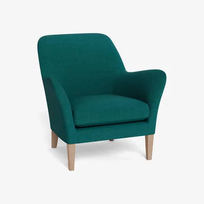Heal's Heal's Wallis Armchair Brushed Cotton Pine Natural Feet